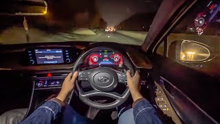 HYUNDAI SONATA 25 🔥POV  SPORTS MODE😳 sonata headcam pov [upl. by Jegger387]