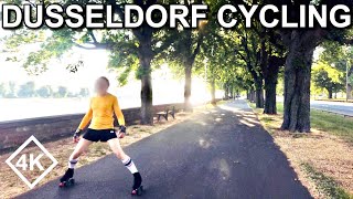 Dusseldorf Oberkassel to Golzheim  Road Cycling Germany [upl. by Etnaed]