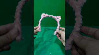 Pink Cat Hair Band craft clay [upl. by Isia]