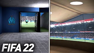 On VISITE les STADES de FIFA 22  Des IMAGES EXCLUSIVES de lextérieur et intérieur [upl. by Llenyaj954]