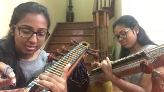 Neruppu Da BGM Kabali  Veena Cover  Veena Thambaps [upl. by Herman]