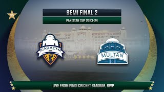 Live  Karachi Whites vs Multan  Match 29  2nd Semi Final  Pakistan Cup 202324  PCB [upl. by Attiuqihc]