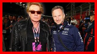 GUNS N’ROSES AXL ROSE LAS VEGAS GP F1 INTERVIEW [upl. by Tildi]