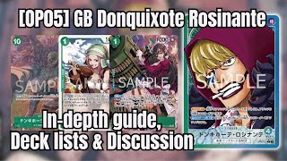 OP05 Indepth guide  Discussion for Donquixote Rosinante One Piece TCG [upl. by Sexela]