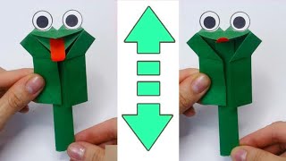 Mainan Kertas  Origami Katak Bicara  Cara Membuat Origami kodok Bicara [upl. by Barsky]