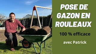 Comment Poser un Gazon en Rouleau  Guide Pratique pour un jardin réussi [upl. by Ardiek]