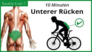 UNTEREN RÜCKEN DEHNEN für Radfahrer  10 Minuten DEHNROUTINE  MECKLENBURGER SEEN RUNDE 47 [upl. by Yeldoow]