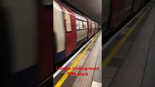 London Underground 1996 stock arriving at Colliers Wood [upl. by Eifos]