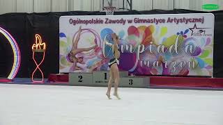 Natalia Kapusta STUDIO GWIAZD Chorzów Gimnastyka Artystyczna  Rhythmic Gymnastics 2024 [upl. by Notsae959]