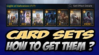 CARD SETS AND HOW TO GET THEM LOST ARK [upl. by Donelle]