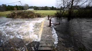 Winter Flood Eel Weir River Drowes Ireland December 2013 [upl. by Laddie]