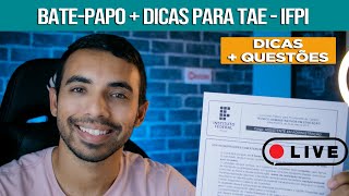 🔴 Dicas para o concurso do IFPI  TAEs técnicos Administrativos em Educação [upl. by Repotsirhc]