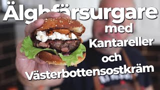 Älgfärsburgare med Västerbottensost kräm MUMSIGT VÄRRE [upl. by Fenwick]