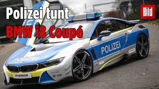 BMW PolizeiAuto mit EAntrieb hat 374 PS [upl. by Asiak]