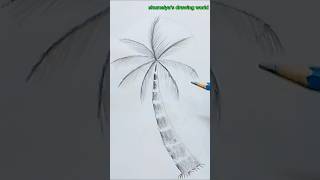 How to draw a date palm tree step by step drawing viralshorts shorts easydrawing datetree [upl. by Lossa]