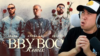 Coreano Loco reacciona a BBY BOO REMIX  iZaak Anuel Jhayco [upl. by Amsirak]