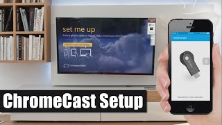 ChromeCast Setup to TV using SmartPhone How To [upl. by Yuria]