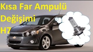 Chevrolet Aveo Kısa far ampulü değişimi [upl. by Meryl]