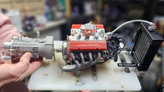 SMALL BLOCK V8 RC CAR  NEW BUILD [upl. by Orfield898]