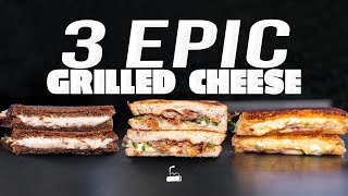 3 EPIC GRILLED CHEESE SANDWICHES THAT YOURE ABOUT TO BE RUNNING TO MAKE  SAM THE COOKING GUY [upl. by Waly]