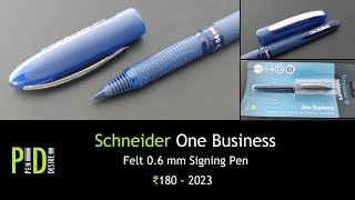 Schneider One Business Bold Signing Roller Pen  an INR 180 pen  618 [upl. by Eeniffar340]