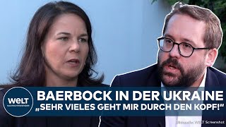 PUTINS KRIEG Annalena Baerbock in Kiew Dann wird die deutsche Außenministerin emotional I EXKLUSIV [upl. by Nickie]