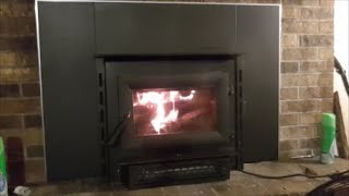 Vogelzang Wood Stove Insert and Chimney Liner Insert Install [upl. by Relly]