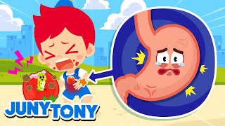 Bubbly Tummy Song  What Is Happening to My Stomach  More Kids Songs  JunyTony [upl. by Naor]