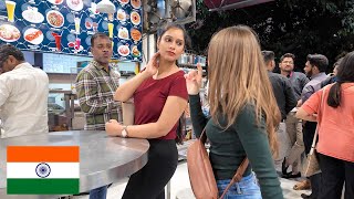 How Indians treat Foreigner in INDIA  Local Indian STREET FOOD spot [upl. by Lorrayne]