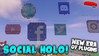 SOCIAL HOLO GUI  Minecraft Plugin Tutorial [upl. by Nnahgaem]