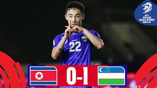 Yusupov saves the day  DPR Korea  Uzbekistan  Highlights AsianQualifiers  Road To 26 [upl. by Elohcin]