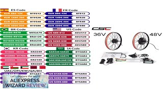 CSC 36V 250W 350W 500W Ebike Conversion Kit 48V 1000W 1500W hub Review [upl. by Karin]