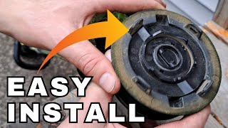 How to Install Ryobi Weed Eater Head [upl. by Leonteen]