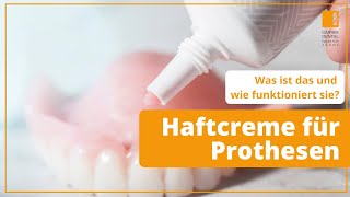 Haftcreme für Zahnprothesen Was ist das und wie funktioniert sie  Carree Dental Köln [upl. by Thelma518]