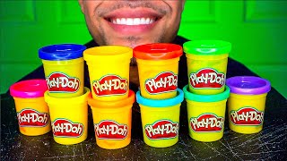 ASMR EDIBLE PLAYDOH EATING FAKE MUKBANG 먹방 PRANK JERRY MOUTH SOUNDS TALKING [upl. by Nesnah]