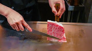 280 Luxury Wagyu Teppanyaki in Japan [upl. by Ellehcal]