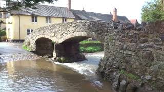 Stunning surviving medieval Grade 2 listed packhorse bridge Allerford Somerset Exmoor England UK [upl. by Guido257]