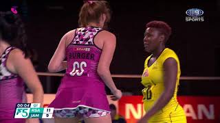 South Africa v Jamaica  Fast5 Netball World Series 2018 [upl. by Oikim279]