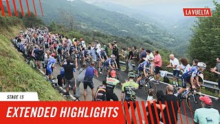 Extended Highlights  Stage 15  La Vuelta 2024 [upl. by Liagabba]