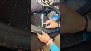 This device inflates tyre in 2 seconds 😱 shorts mtb cycling bikecraft [upl. by Nazus803]