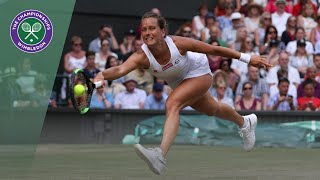 Barbora Strycova vs Johanna Konta Wimbledon 2019 quarterfinals highlights [upl. by Ayeki]