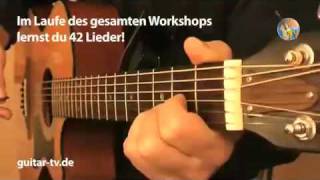 Gitarre lernen GuitarTV • Gitarrenschule ohne Noten  Schnelldurchlauf  Teil 1 [upl. by Noivad]