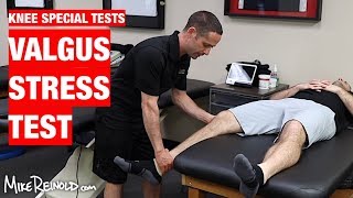 MCL Valgus Stress Test  Clinical Exam of the Knee [upl. by Petty]