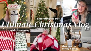 ULTIMATE CHRISTMAS VLOG🎄 decorating my christmas tree holiday shopping clean with me amp more [upl. by Yenettirb31]