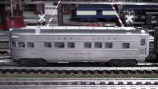 Lionel Postwar OGauge Small Streamline Passenger Cars 19571958 wPW 601 Diesel in True HD 1080p [upl. by Ringler]