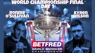 Betfred 2020 World Championship Snooker Final  Day 1 [upl. by Bren]