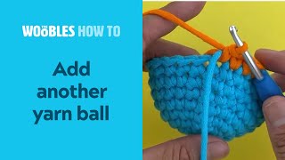 How to add a new ball of yarn in crochet without tying a knot in the yarn [upl. by Alekim786]