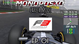 MONOPOSTO CAREER MODE EP 01 STARTING OUR F3 JOURNEY [upl. by Pablo]