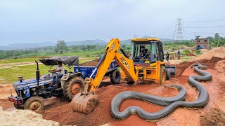 JCB 145 Excavator and Tipper New Hospital Building Foundation Digging and Backfilling in Tirunelveli [upl. by Anigroeg669]