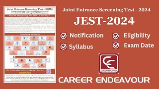 Joint Entrance Screening Test – 2024 JEST [upl. by Oiramal]